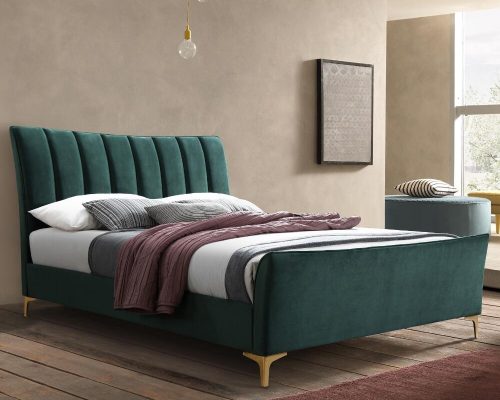 velvet bed upholstery